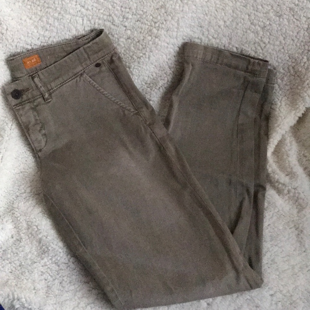 Anthropologie Light Forest Green Pant